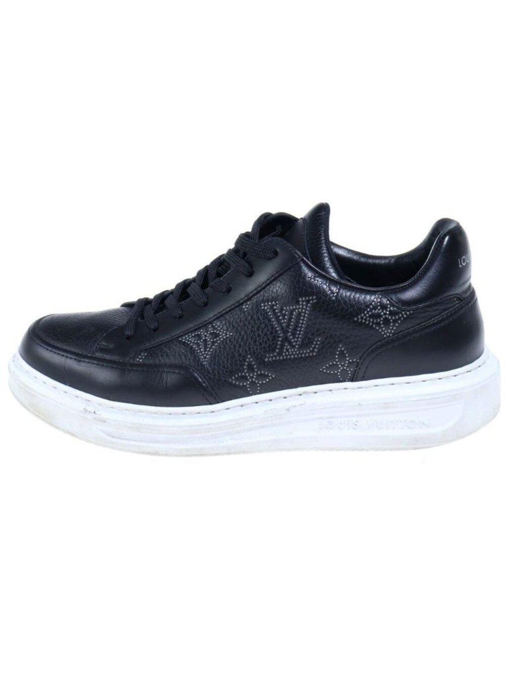Louis Vuitton Monogram Beverly Hills Line Low Top Sneakers Black